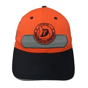 Idaho Transportation Department Baseball Cap Orange OS Adjustable Mountain Top